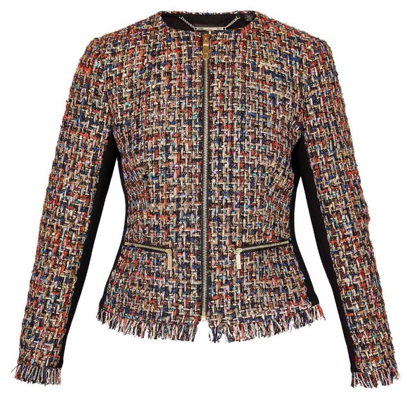 Ted Baker London Jackets & Blazers - Ted Baker Lorella Frayed Boucle Jacket Size 2